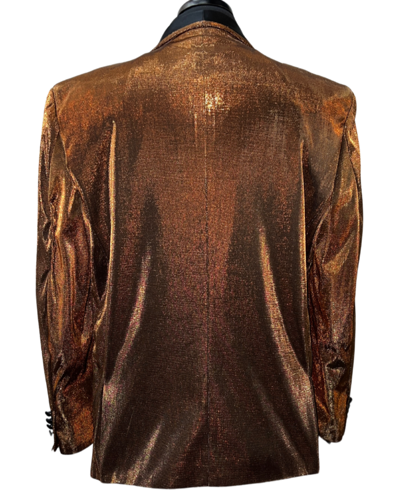 Blu Martini Black & Bronze Shiny Blazer