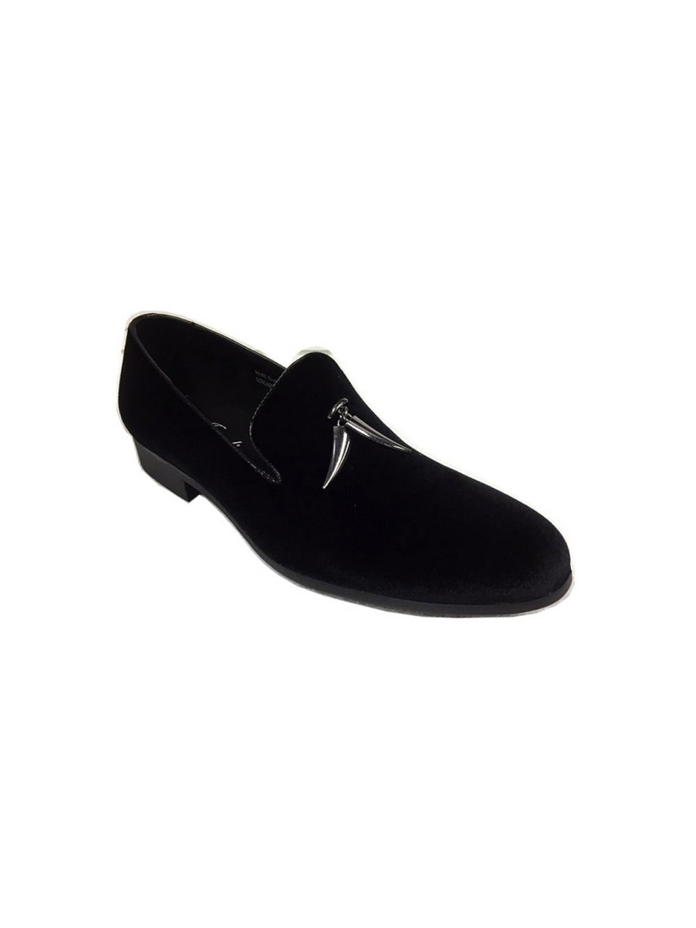 Amali Formal Black Velvet Loafer
