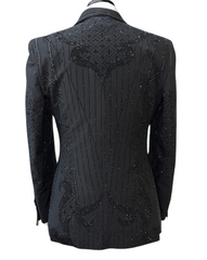 Barocco Black Embellished Blazer
