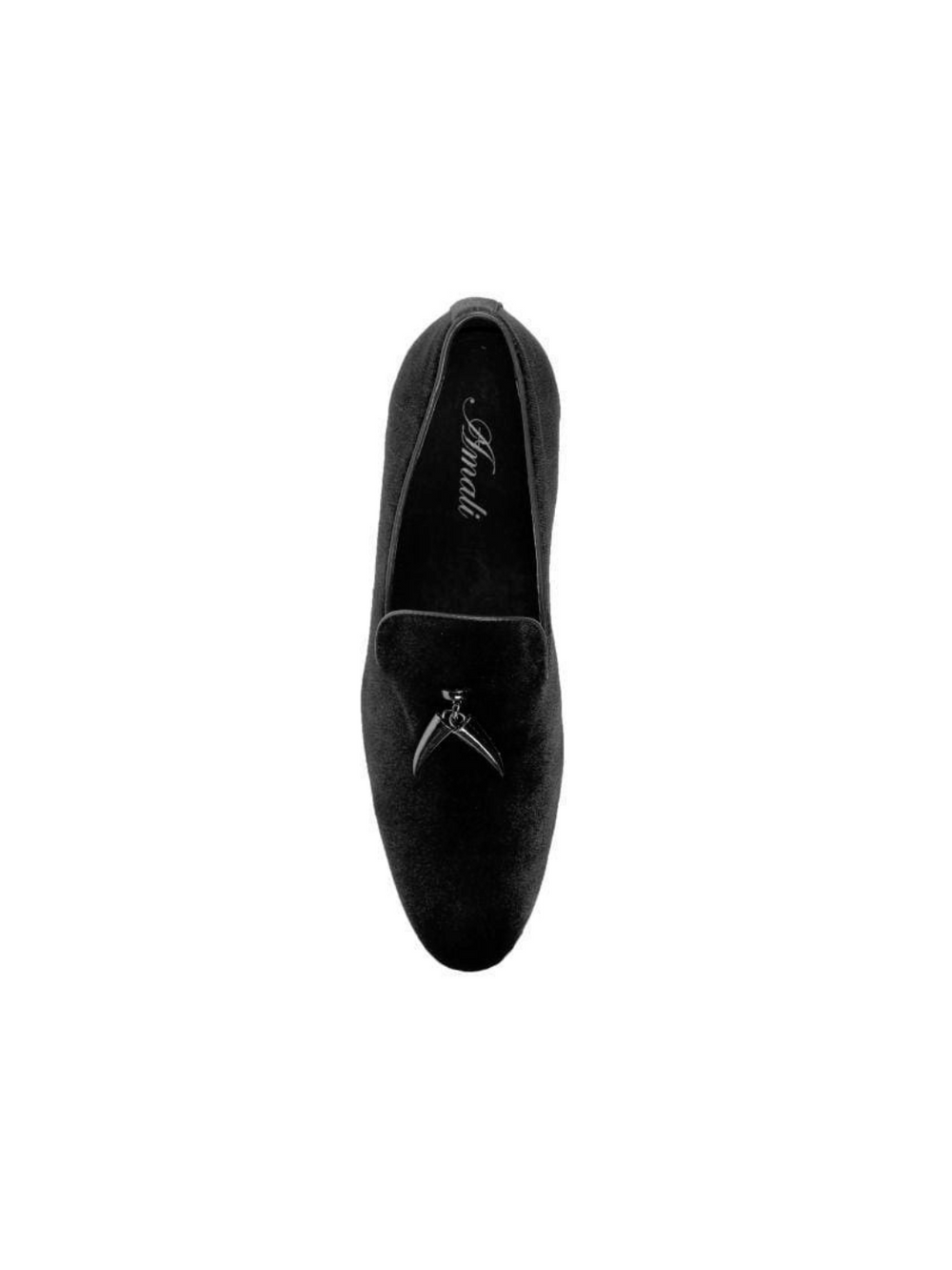 Amali Formal Black Velvet Loafer