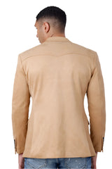 Barabas Khaki Suede 4BL56-K Blazer