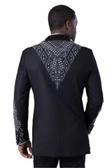 Barabas 4EBL51 Black & Silver Blazer