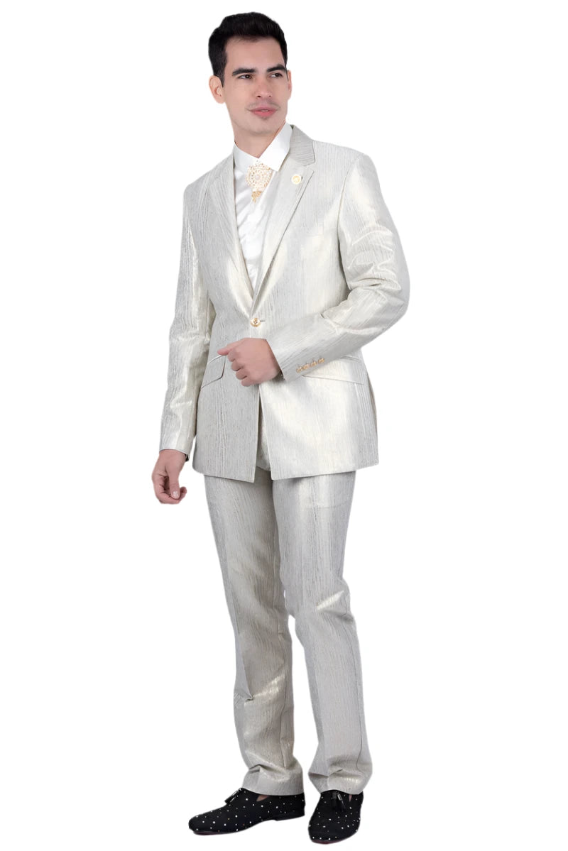 Barabas 5SU42 White & Gold Suit