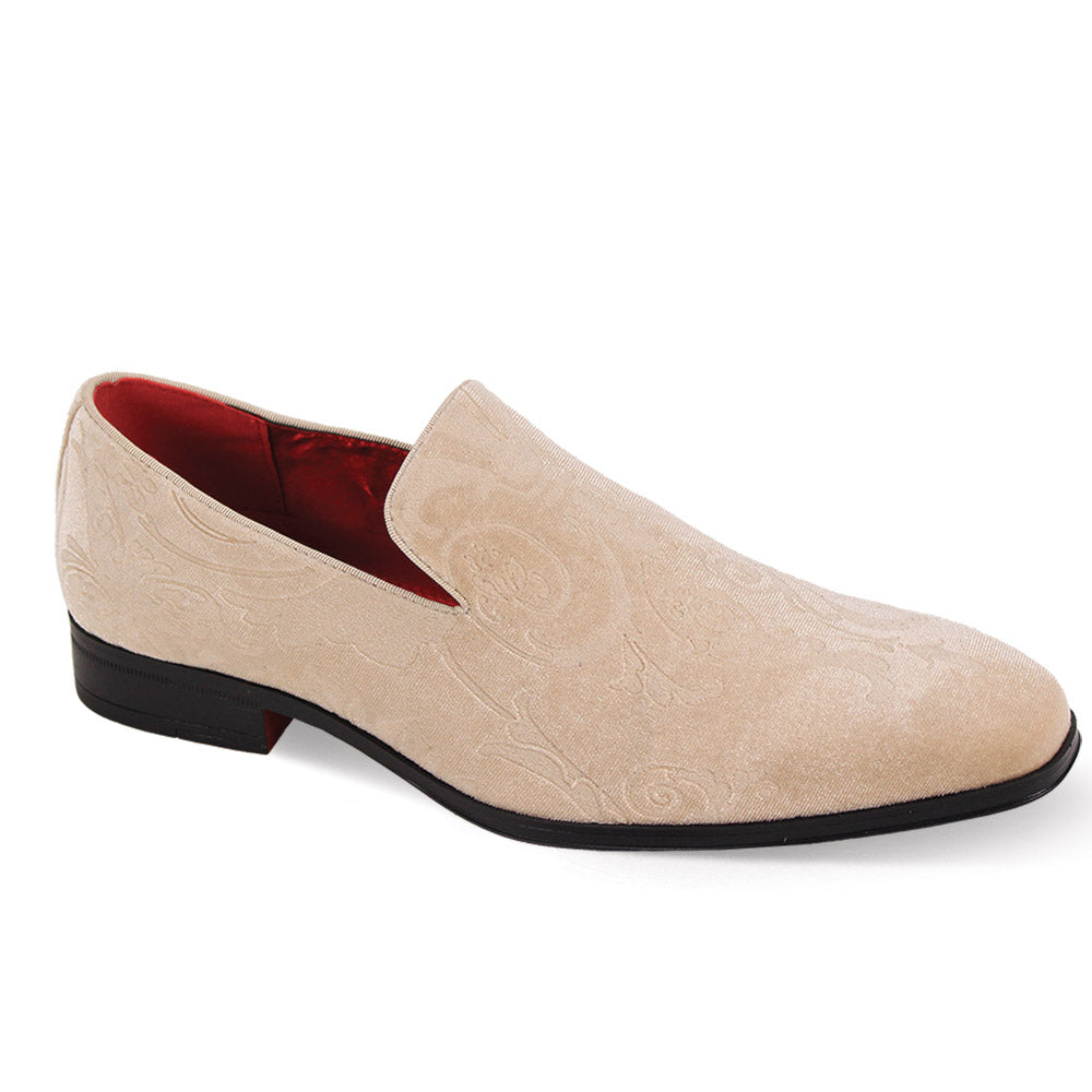After Midnight 7017 Champagne Velvet Loafer