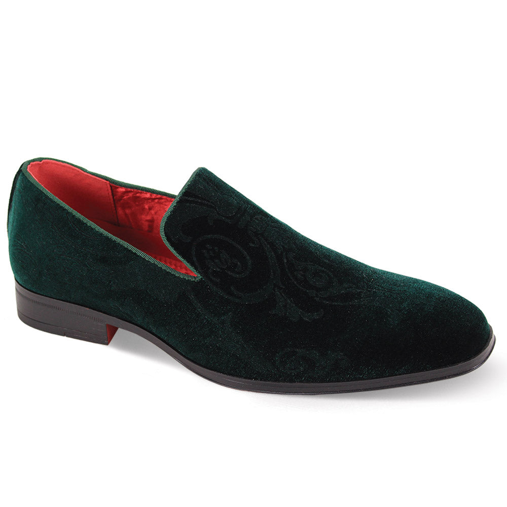 After Midnight 7017 Green Velvet Loafer