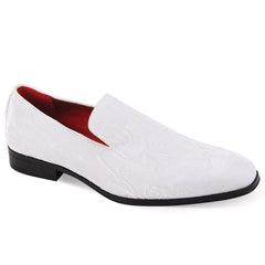 After Midnight 7017 White Velvet Loafer