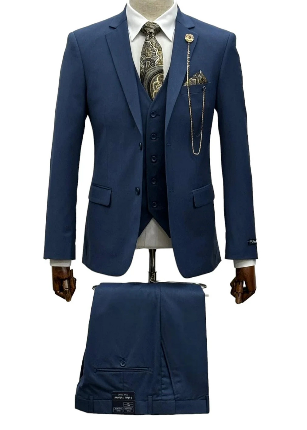 Fabio Fabrini FF2S+V-4030S Slate Blue Suit