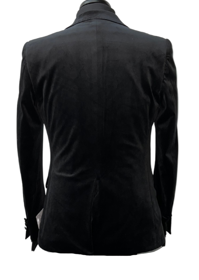 Giovanni Testi GTX1P-1925-B Black Velvet Suit