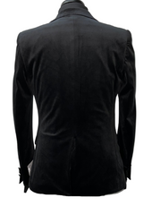Giovanni Testi GTX1P-1925-B Black Velvet Suit