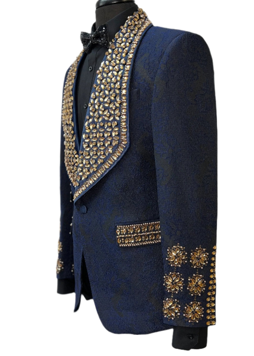 Barabas 3EBL14-NG Navy & Gold Blazer