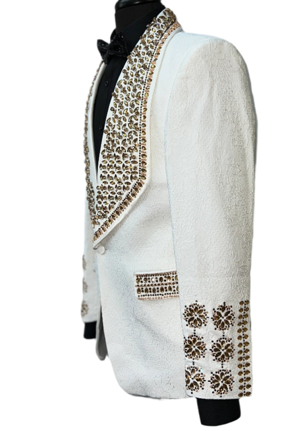 Barabas 3EBL14-WG White & Gold Blazer