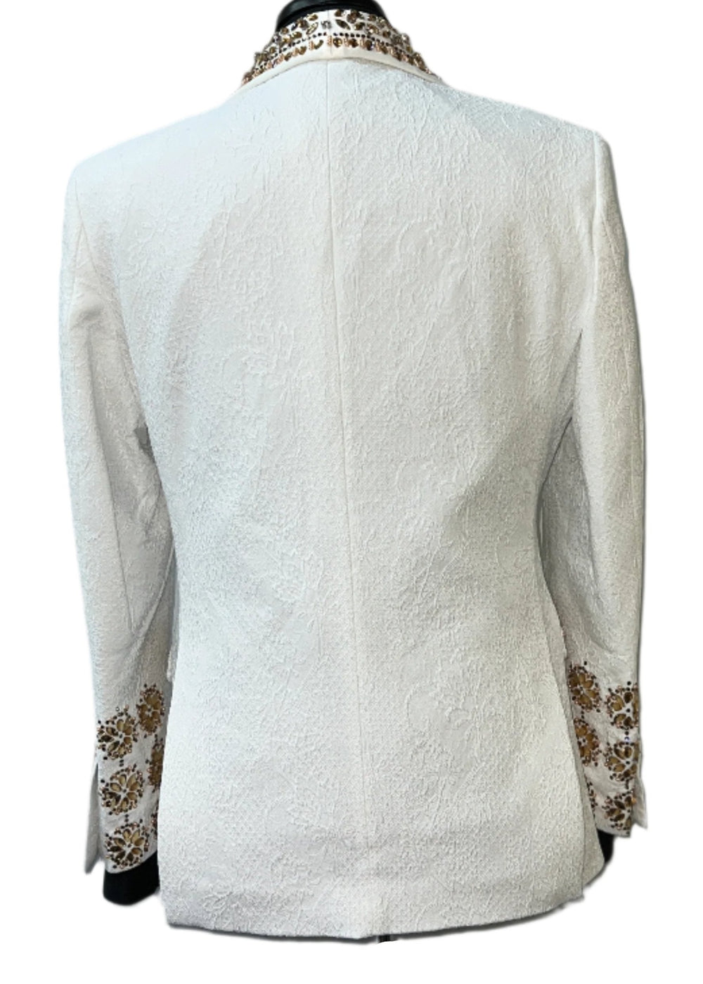 Barabas 3EBL14-WG White & Gold Blazer