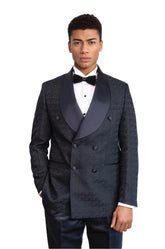 Wessi TKD-1000-20-N Navy Blue Tuxedo