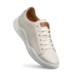 Mezlan Leather Scallop Sole Sneaker