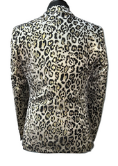 Biarelli Leopard Print Formal Suit