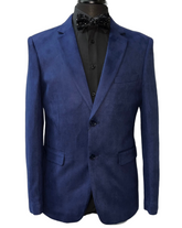 Cielo Formal Suede Navy Blazer