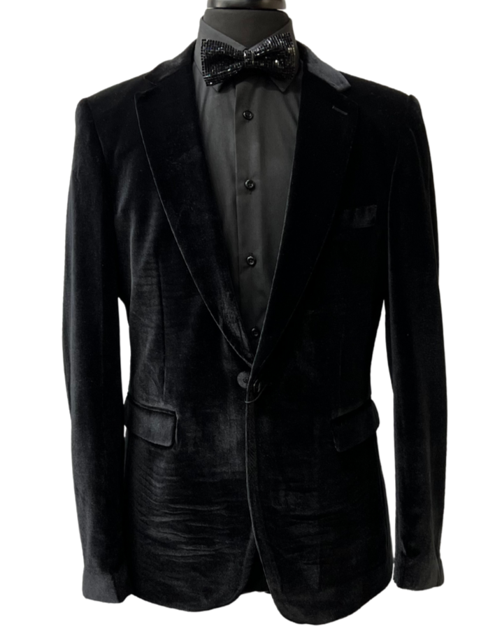 Cielo Beautiful Black Velvet Blazer