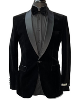 Needle & Stitch Formal Black Velvet Blazer