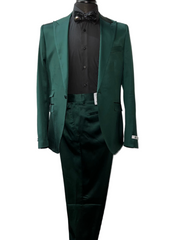 Giovanni Testi Green Satin Suit