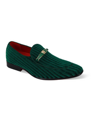 After Midnight Formal Green Velvet Loafer