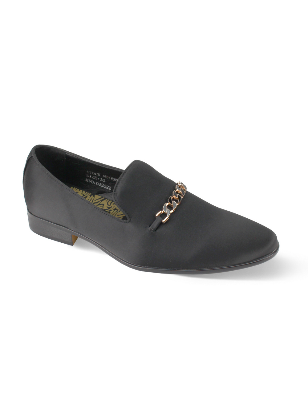 After Midnight Black Satin Loafer