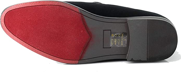 St. Patrick Black & Gold Velvet Bow Sparko Loafer