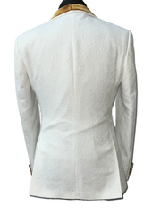 Quesste Off-White & Gold Turkish Suit