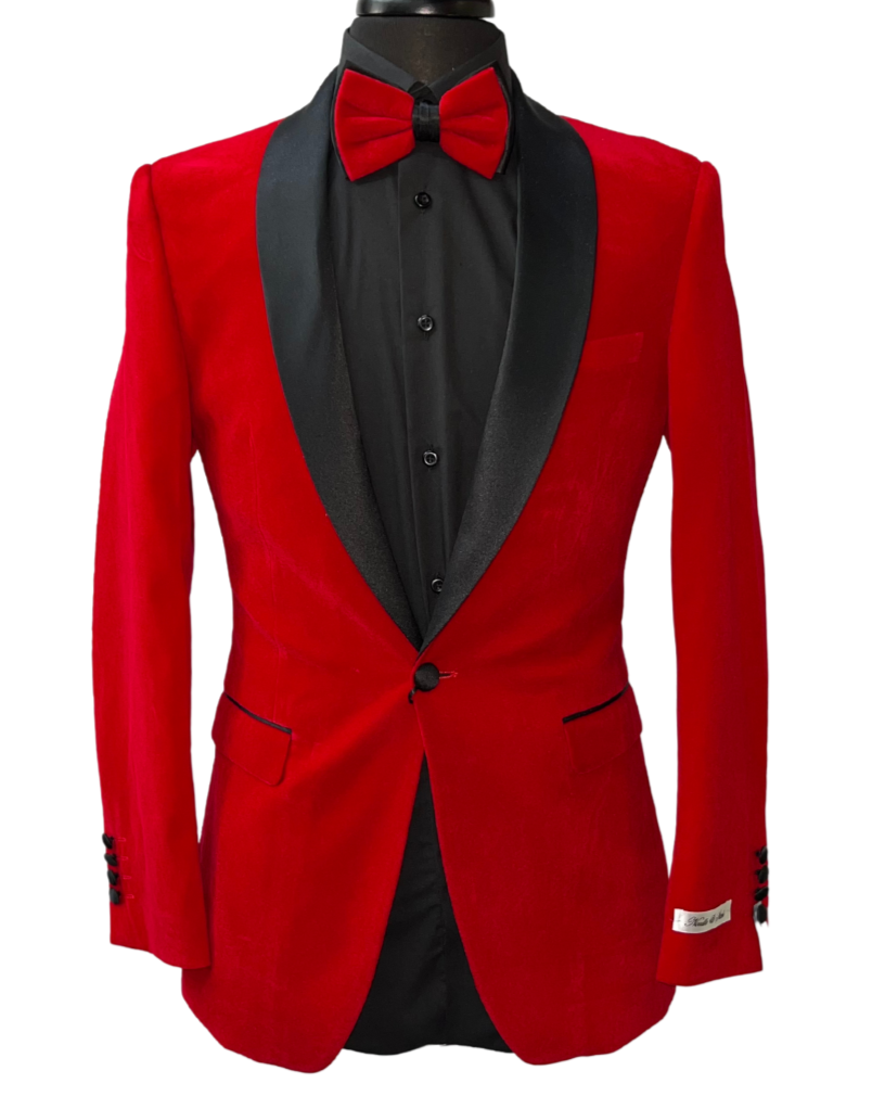Needle & Stitch Formal Red Velvet Blazer