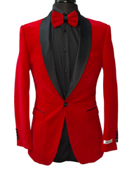 Needle & Stitch Formal Red Velvet Blazer