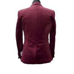 Giovanni Testi Burgundy Velvet Suit