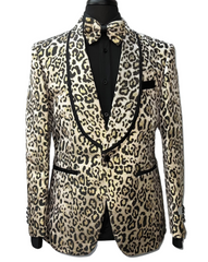 Kent & Park Black Cheetah Blazer