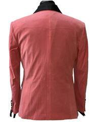 Tazzio Mauve Velvet Blazer