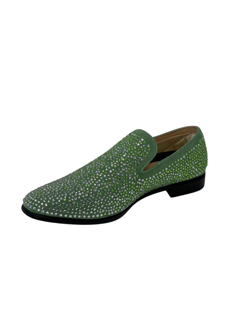 Mint Green Suede Slip-On Loafer