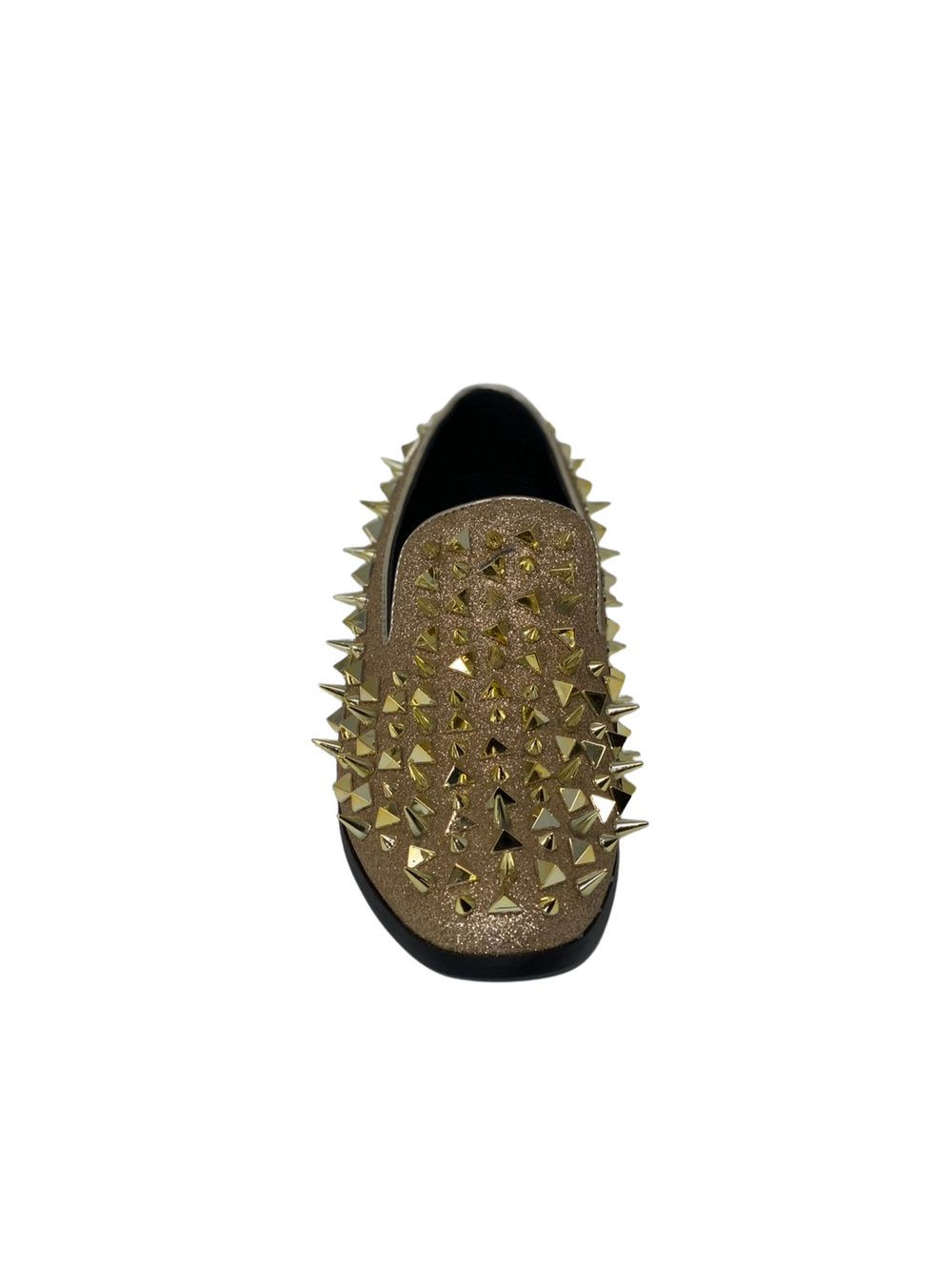 Bolano Gold Glitter & Spike Formal Loafer