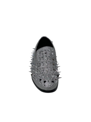 Bolano Silver Glitter & Spike Formal Loafer