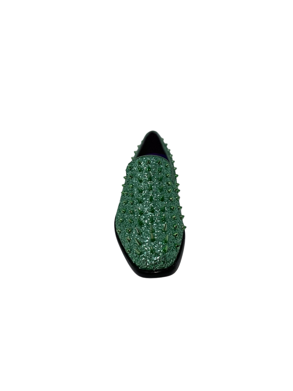 After Midnight Green Glitter Embellished Loafer