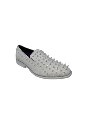 After Midnight White Glitter Embellished Loafer