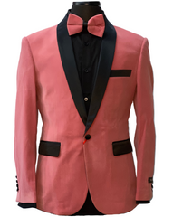 Tazzio Mauve Velvet Blazer