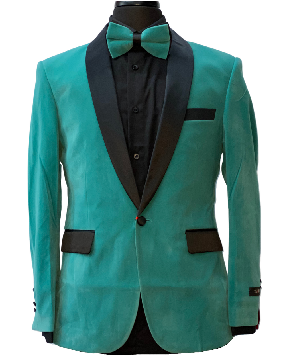 Tazzio Teal Velvet Blazer
