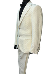 Biarelli BLX-5017 Cream Rhinestone Suit