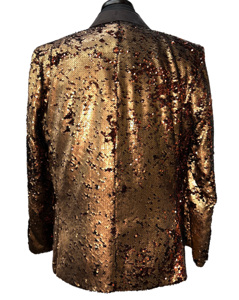 Blu Martini Bronze Glitter Formal Blazer