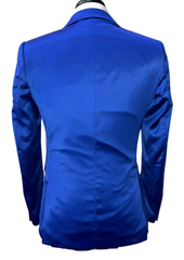 Biarelli Formal Royal Blue Satin Suit
