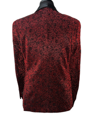 Needle & Stitch black & red glitter formal blazer