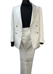 Biarelli BLX-5020 Off-White Satin Suit