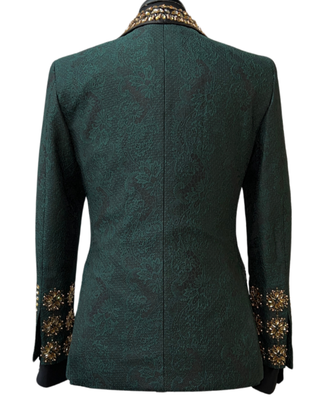 Barabas 3EBL14-GG Green & Gold Blazer