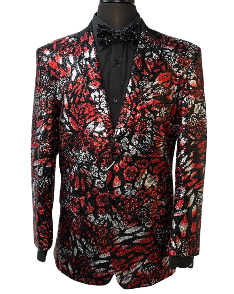 After Midnight Black Glitter Formal Blazer