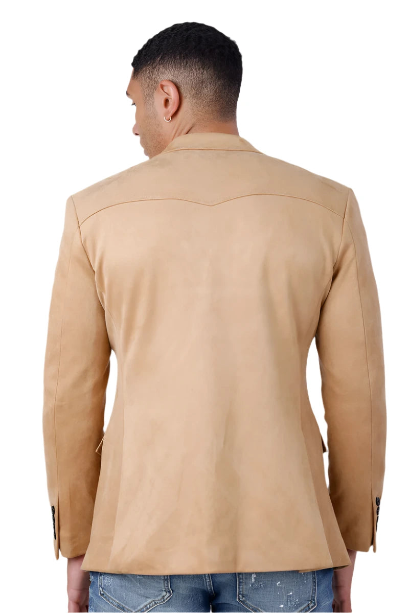 Barabas Khaki Suede 4BL56-K Blazer