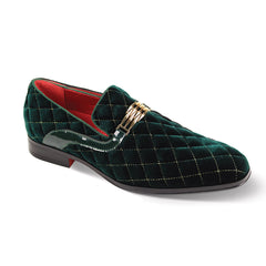 After Midnight 7045 Green & Gold Loafer