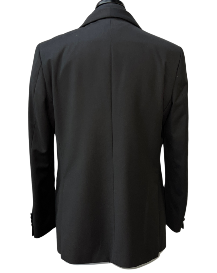 Empire Black Floral Embroidery Formal Blazer