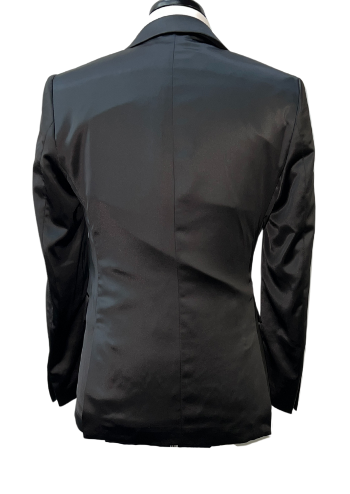 Biarelli Formal Black Satin Suit